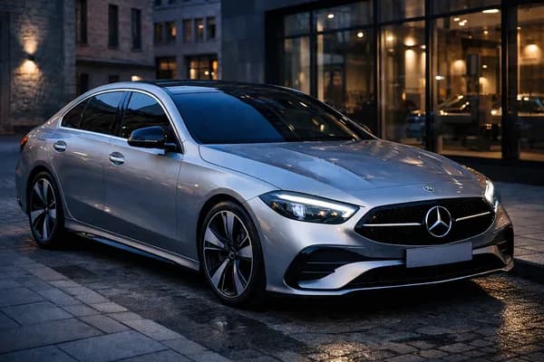 Så ser kupén ut i Mercedes kommande eldrivna C-Klass