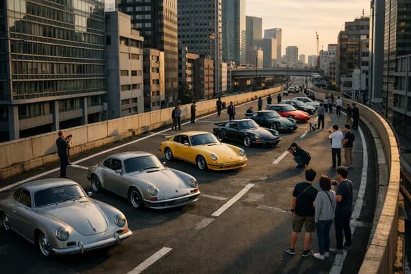 Porsche på KK Line blev en scen för bilkulturen